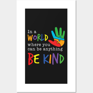 Be Kind - Autism Awareness Posters and Art